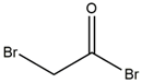 BROMO ACETYL BROMIDE Structure