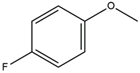 4-FLUORO ANISOLE Structure