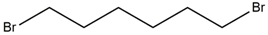 1,6 DI BROMO HEXANE Structure